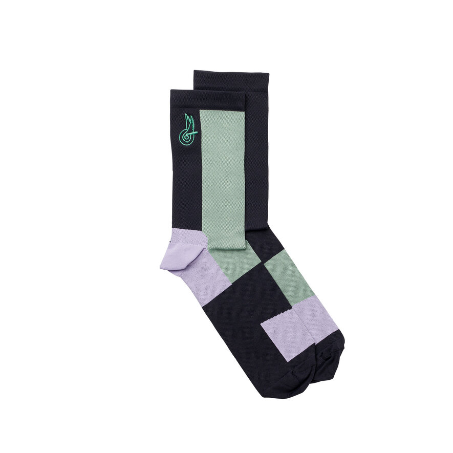 BECOME SPEED SOCKS - GREEN, GREEN/LILAC, hi-res-1